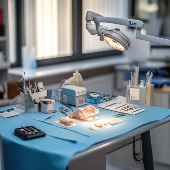 medical-lab-table-with-light-shining-it